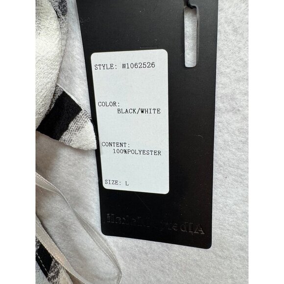 Alberto Makali Knot Sleeve One Shoulder Blouse Zebra Stripe Top Women's Small S - Picture 8 of 10